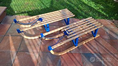 Slittino pieghevole in legno