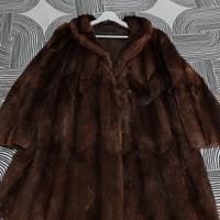 Cappotto pelliccia rat musqué visonato vintage fur