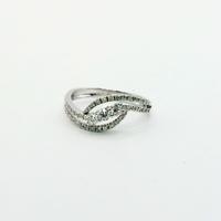 Anello oro 18 kt e diamanti naturali
