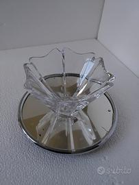 vaso centrotavola Orrefors in cristallo 