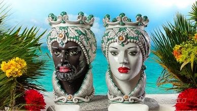 TESTE IN CERAMICA SICILIANE