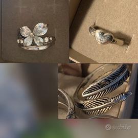 Anelli particolari color argento