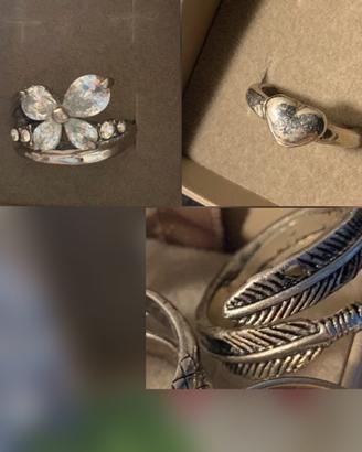 Anelli particolari color argento