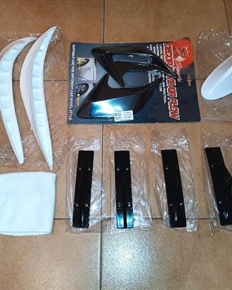 kit Tuning estetico auto spoiler pinna radio ecc.