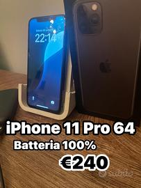 Iphone 11 Pro  64 batteria 100%