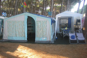 Carrello tenda Eurotenda appena revisionato
