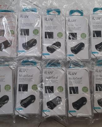 10 CARICABATTERIE AUTO USB CELLULARE VELOCE ACCEND