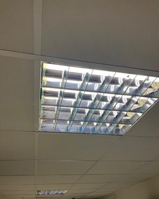 Lampada neon 60 x 60 cm uffici magazzini