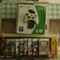 xbox 360 slim boxata +  guitarhero