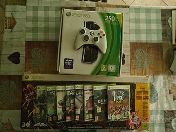 xbox 360 slim boxata +  guitarhero