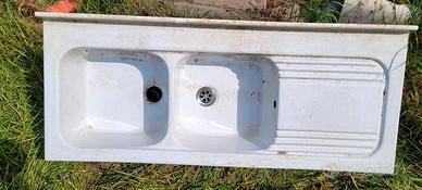 lavello doppa vasca in ceramica 