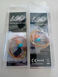 Coppia Luci Led Gialle Rc Camion Trattore Ruspa