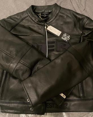IUTER leather jacket blac. vera pelle. 800€ → 310€