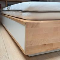 Letto IKEA MANDAL completo_strutt.-rete-materasso