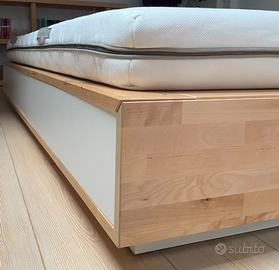 Letto IKEA MANDAL completo_strutt.-rete-materasso