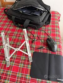 Borsa notebook 17" + Mouse + Supporto notebook