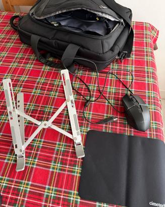Borsa notebook 17" + Mouse + Supporto notebook