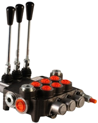 Distributore 3 leve d.e 3/8" 50 litri oleodinamico