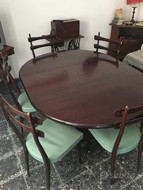 Tavolo allungabile e 6 sedie