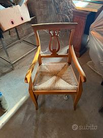 Sedie in legno lira