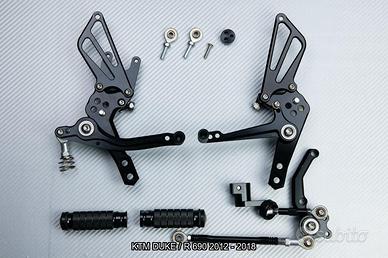Pedane arretrate KTM DUKE 690 / R 2012 - 2018