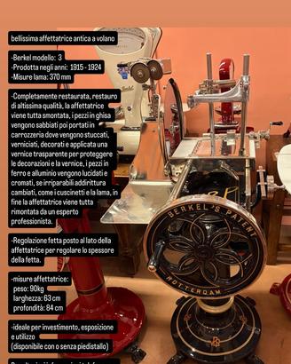 affettatrici Berkel restaurate perfette