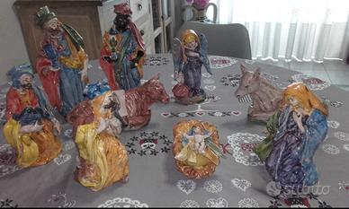 presepe ceramica Caltagirone anni 50