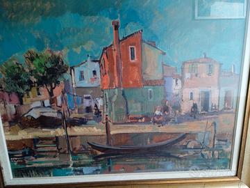 QUADRO OPERA ARTISTA MAGGI GIANPIETRO OLIO SU TELA