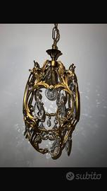Delizioso lampadario liberty anni 40