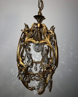 Delizioso lampadario liberty anni 40