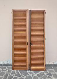 persiane in legno vintage, come nuove 