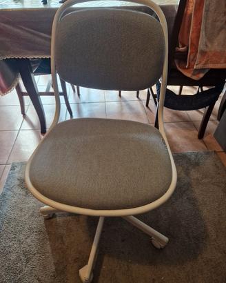 Sedia IKEA ÖRFJÄLL grigia con ruote