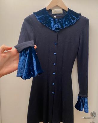 Vestito in lana e seta Blumarine