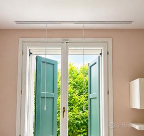 Binario per tende a soffitto in alluminio 170 cm