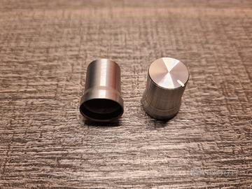 MANOPOLA pirulino ALLUMINIO 15x15mm FORO 6mmMANOPO