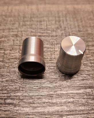 MANOPOLA pirulino ALLUMINIO 15x15mm FORO 6mmMANOPO