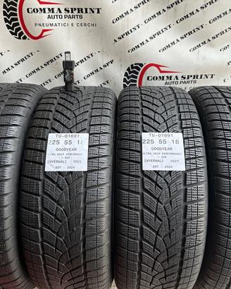 4 PNEUMATICI 225/55 R18 GOODYEAR INVERNALI