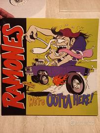 empty record 1998 ramones we're outta here!