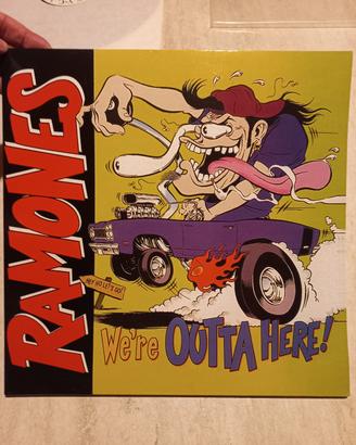 empty record 1998 ramones we're outta here!