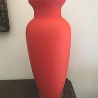 Vaso in vetro satinato arancione