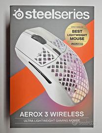 SteelSeries Aerox 3 Wireless- Mouse RGB traforato