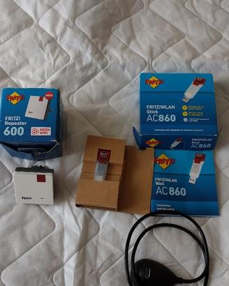 Fritz repeater 600+Fritz Wlan Stick Ac860