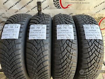 4 PNEUMATICI 165/70 R14 HANKOOK INVERNALI