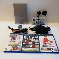 Playstation 2 slim grigia completa + 3 giochi