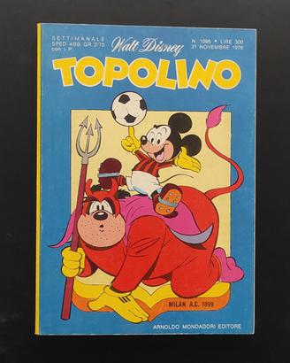Topolino 1095 (copertina squadra Milan)