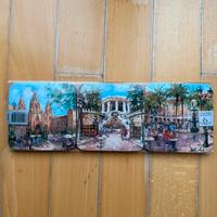 6 sottobicchieri in legno originali Barcelona