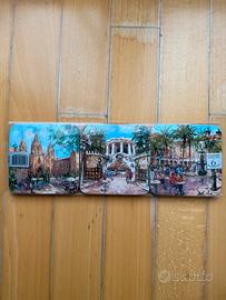 6 sottobicchieri in legno originali Barcelona