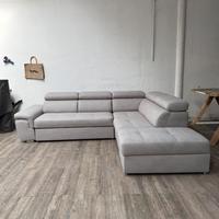 divano nuovo angolare reversibile a letto con pouf