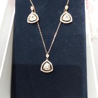 Parure colore bronzo in cristalli Swarovski