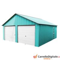 Box cantiere 664x721 due saracinesche azzurro